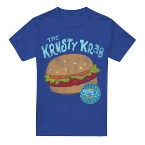 SpongeBob SquarePants Unisex Adult Krusty Krab T-Shirt / Royal Blue